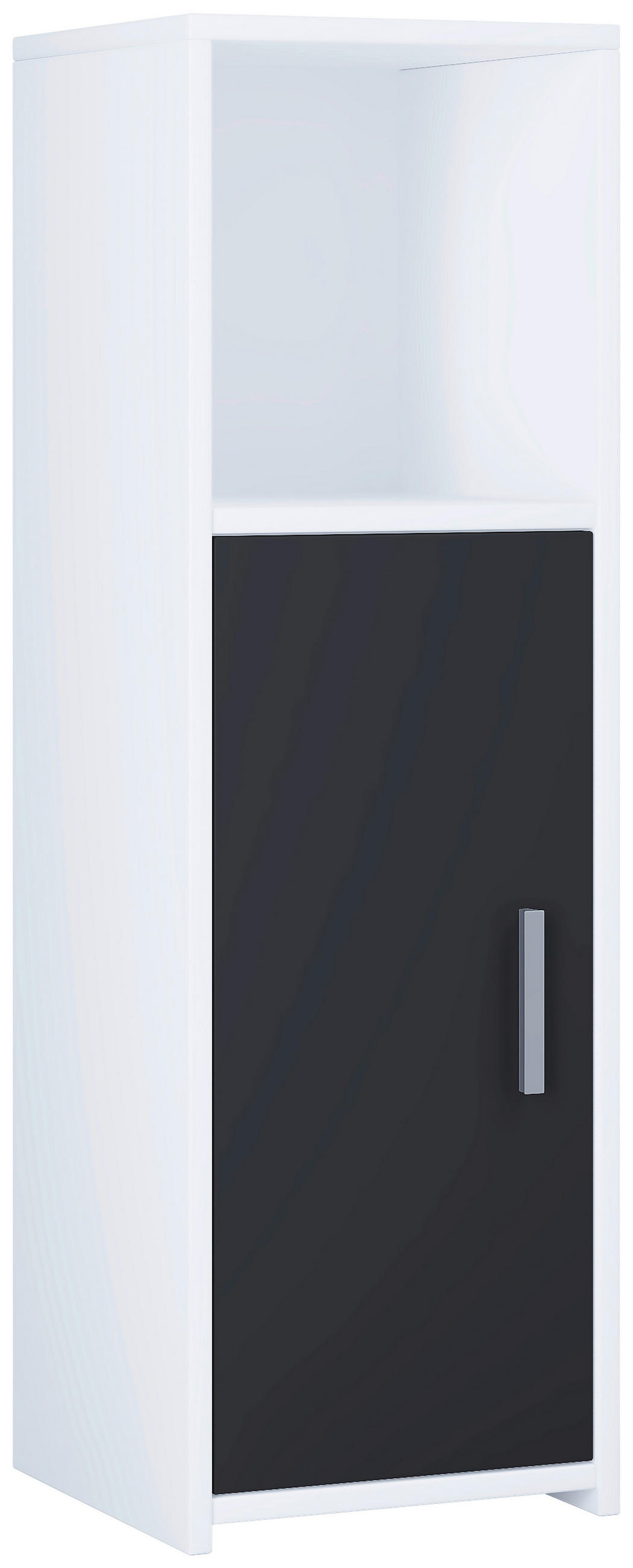 MIDISCHRANK 30/95,3/30 cm  - Schwarz/Weiß, MODERN, Holzwerkstoff (30/95,3/30cm) - MID.YOU