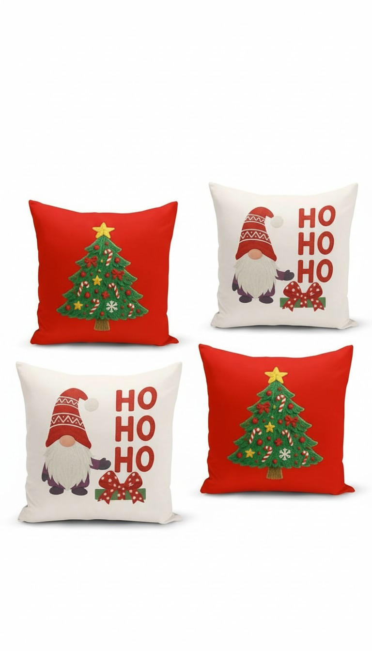 KISSENBEZUG-SET 43/43 cm  - Multicolor, Basics, Textil (43/43cm) - X-Mas