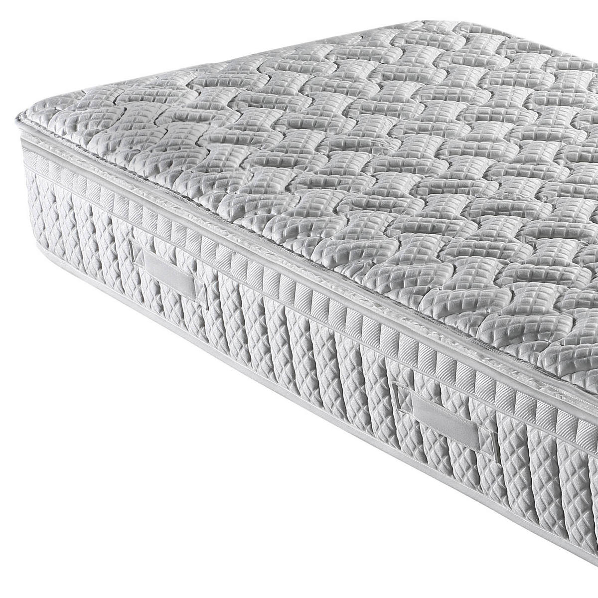 VISCOMATRATZE 90/200 cm, Höhe ca.: 27 cm, H4 = sehr fest, 7-Zonen - Weiß, Textil (90/200cm) - MID.YOU
