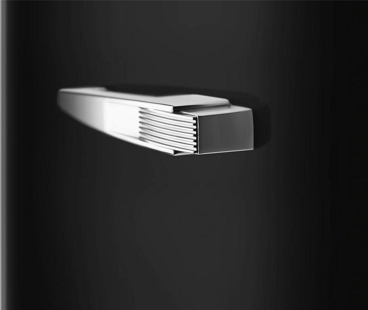 KÜHLSCHRANK 60/150/72,8 cm FAB28LBL6  - Schwarz, Basics, Glas/Metall (60/150/72,8cm) - SMEG