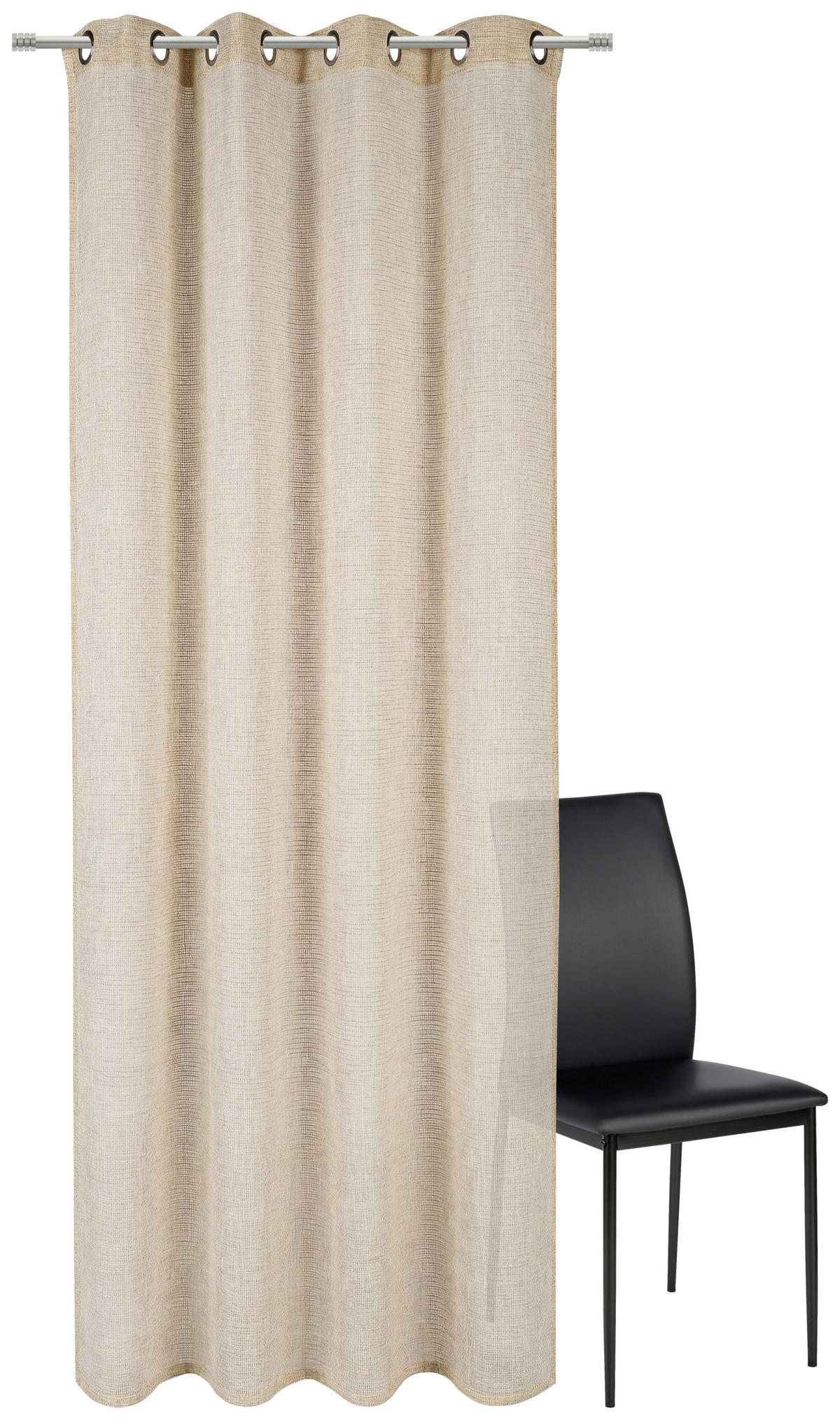 ÖSENSCHAL LENNY transparent 140/245 cm   - Gelb/Multicolor, Trend, Textil (140/245cm) - Esposa