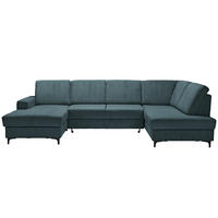 SOFFA i manchester petrol  - petrol/svart, Klassisk, metall/textil (167/317/185cm) - Livetastic