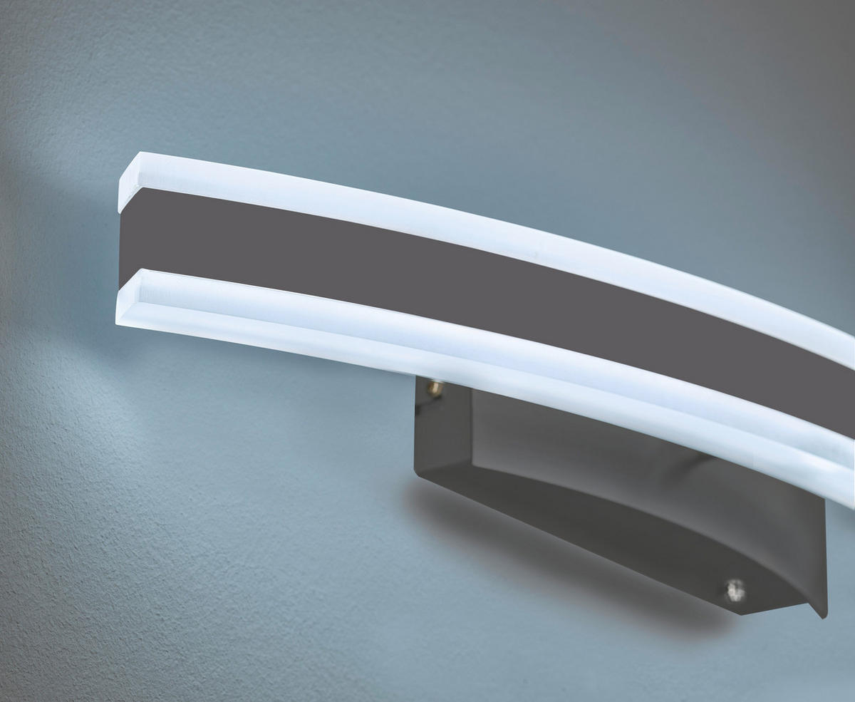 LED-WANDLEUCHTE Stiff TW   - Nickelfarben, Design, Metall (7/36,5cm) - Fischer & Honsel