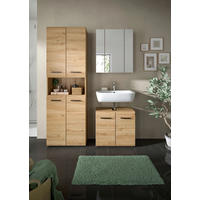 BADRUM 120 cm  - svart/ek Artisan, Basics, trämaterial/plast (120cm) - MID.YOU