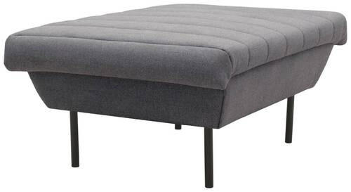 HOCKER in Textil Blaugrau  - Blaugrau/Schwarz, Design, Textil/Metall (70/45/70cm) - LOOKS by W.Joop