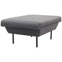 HOCKER Blaugrau  - Blaugrau/Schwarz, Design, Textil/Metall (70/45/70cm) - LOOKS by W.Joop