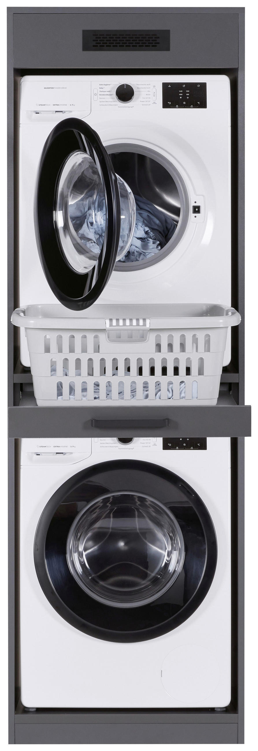 HAUSWIRTSCHAFTSRAUM 335/208/68 cm  in Anthrazit  - Anthrazit, MODERN, Holzwerkstoff (335/208/68cm) - home24