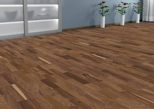 PARKETTBODEN Living by HARO PARKETT 2500 SB SL  per  m² - Nussbaumfarben, Basics, Holzwerkstoff (18/108.5cm) - Living by HARO