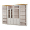 WOHNWAND 4-teilig  in Kieferfarben, Honig  296/223/34 cm  - Kieferfarben/Honig, Design, Glas/Holz (296/223/34cm) - Livetastic