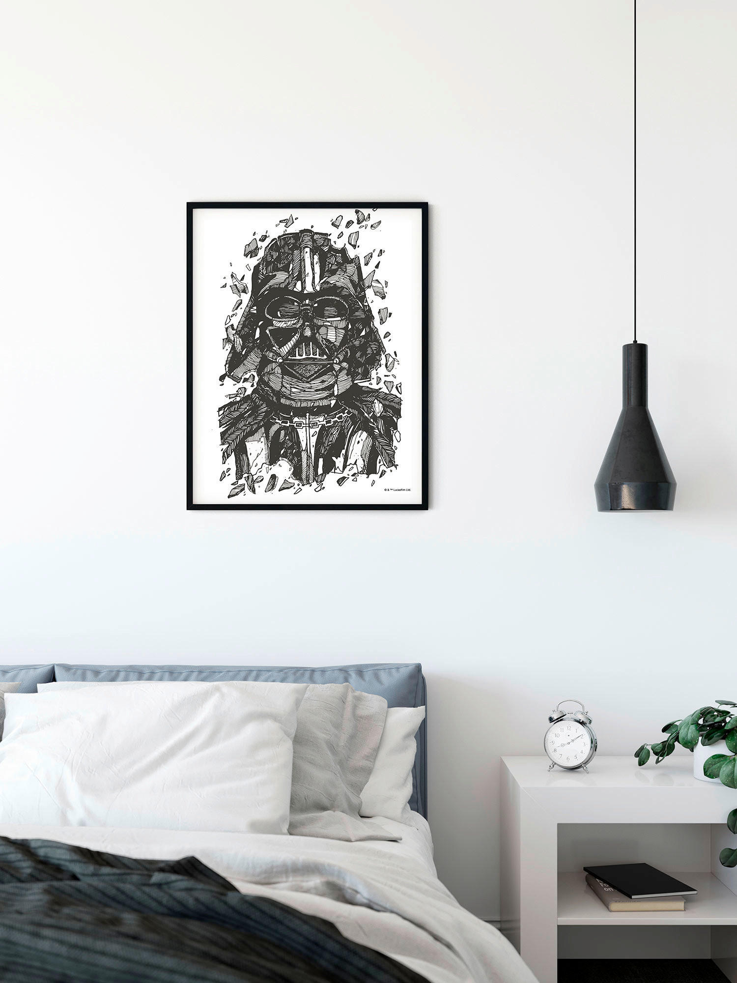 BILD - Schwarz/Weiß, Basics, Papier (50/70/cmcm) - Star Wars