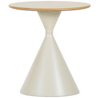 SOFFBORD i trämaterial 50/55 cm  - vit/naturfärgad, Design, metall/trämaterial (50/55cm) - Belluti