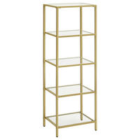 REGAL Goldfarben  - Goldfarben, Trend, Glas/Metall (40/124,5/30cm) - Boxxx