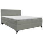 BOXBETT 160/200 cm  in Silberfarben  - Silberfarben/Schwarz, Design, Holz/Holzwerkstoff (160/200cm) - Xora