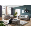 2-SITZER-SOFA in Webstoff Greige  - Eiche Bianco/Greige, Design, Holz/Textil (192-220/85-106/98-112cm) - Dieter Knoll
