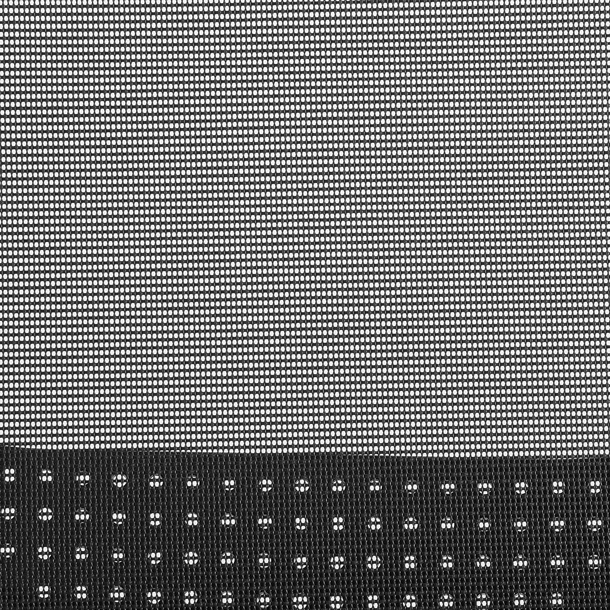 DREHSTUHL  in Netz Schwarz, Alufarben  - Schwarz/Alufarben, Design, Leder/Textil (48/105-115/55cm) - Topstar
