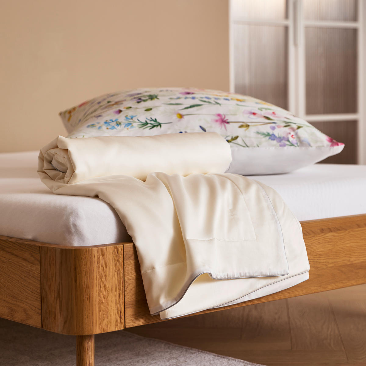 SOMMERDECKE  ontario  155/220 cm   - Weiß, KONVENTIONELL, Textil (155/220cm) - Sleeptex