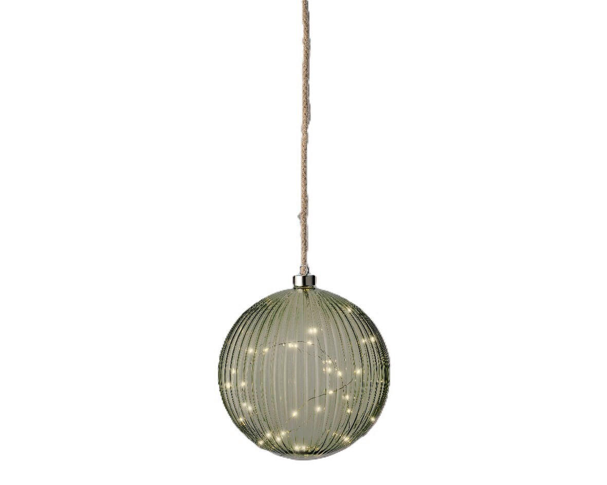 DEKOKUGEL - Grün, Trend, Glas (20cm) - Ambia Home