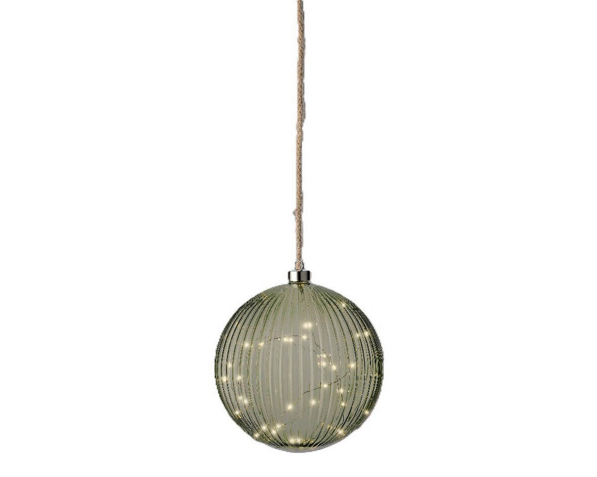 DEKOKUGEL - Grün, Trend, Glas (20cm) - Ambia Home