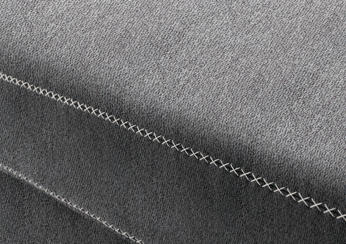 ECKSOFA in Mikrofaser Grau  226/273 cm  - Eichefarben/Beige, Natur, Holz/Textil (226/273cm) - Beldomo System