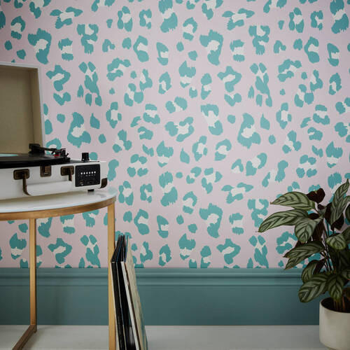 VLIESTAPETE  - Blau/Pink, Basics, Papier/Kunststoff (52/1000cm) - Xora
