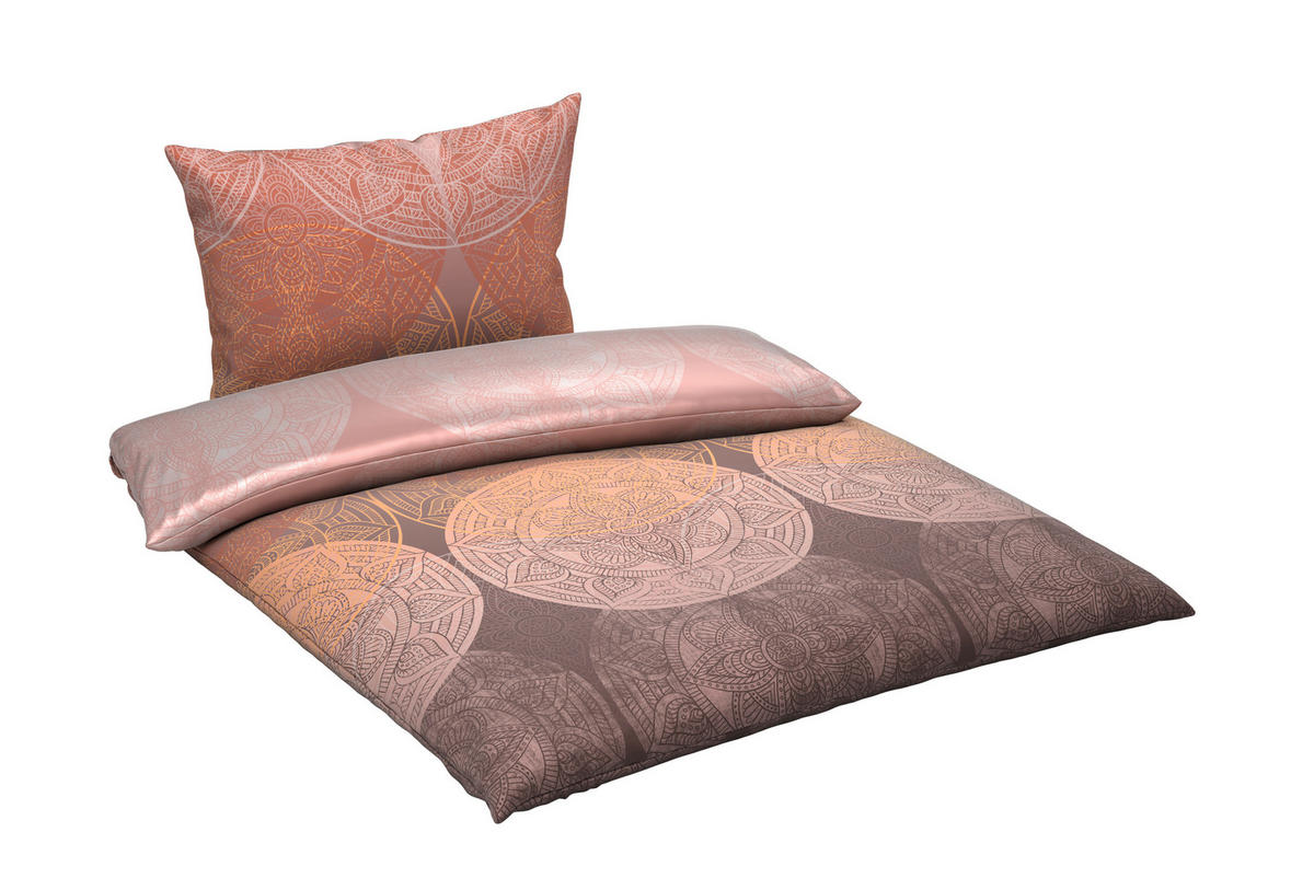 BETTWÄSCHE Neva Satin 150/210 cm  - Rot, KONVENTIONELL, Textil (150/210cm) - Bio:Vio