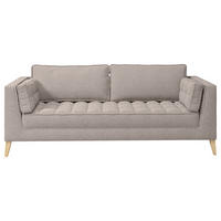 3-SITZER-SOFA in Bouclé Taupe  - Taupe/Naturfarben, Design, Holzwerkstoff/Textil (170/95/85cm) - MID.YOU
