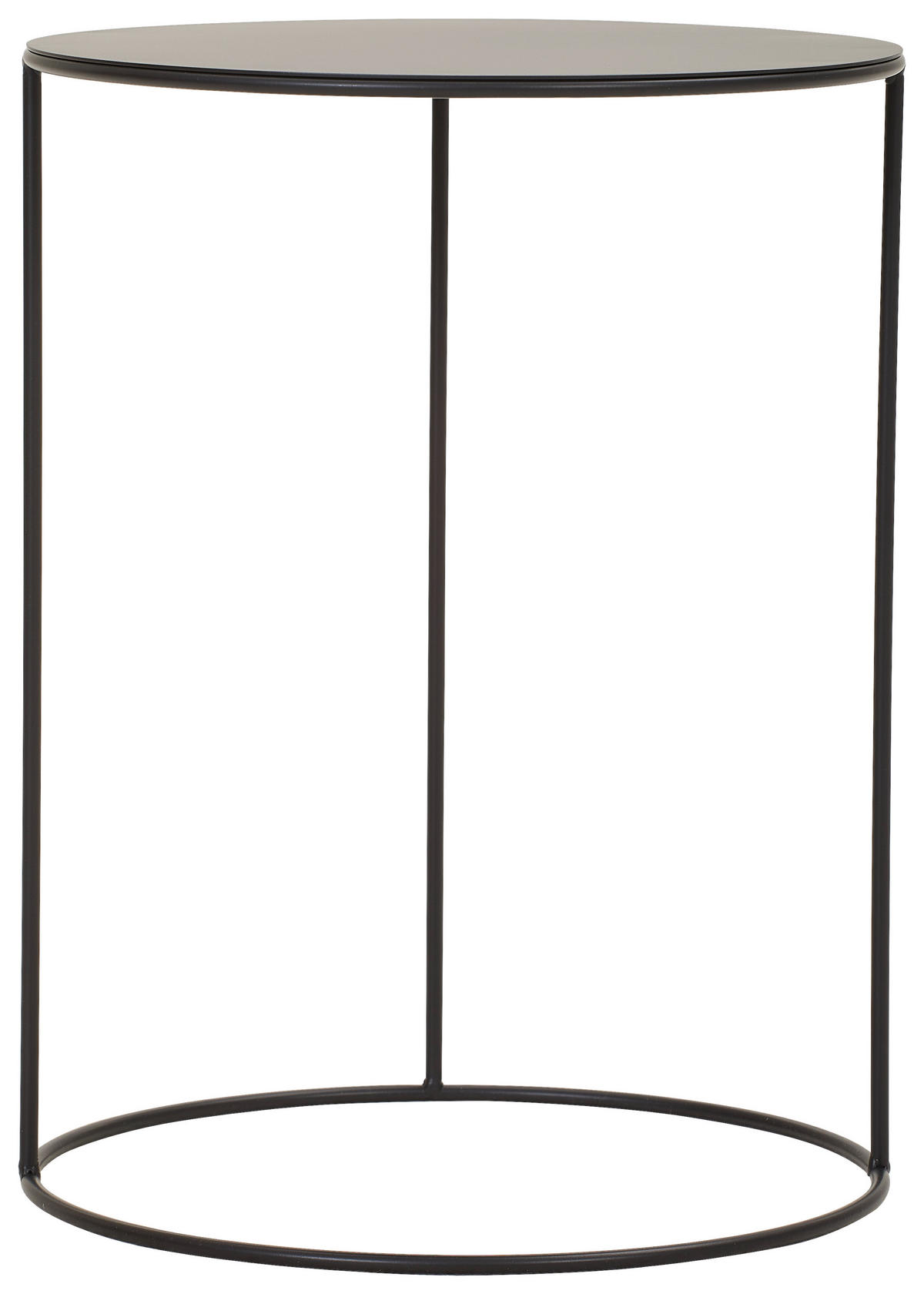 COUCHTISCH in Metall 38/38/50 cm  - Schwarz, Design, Metall (38/38/50cm) - MID.YOU