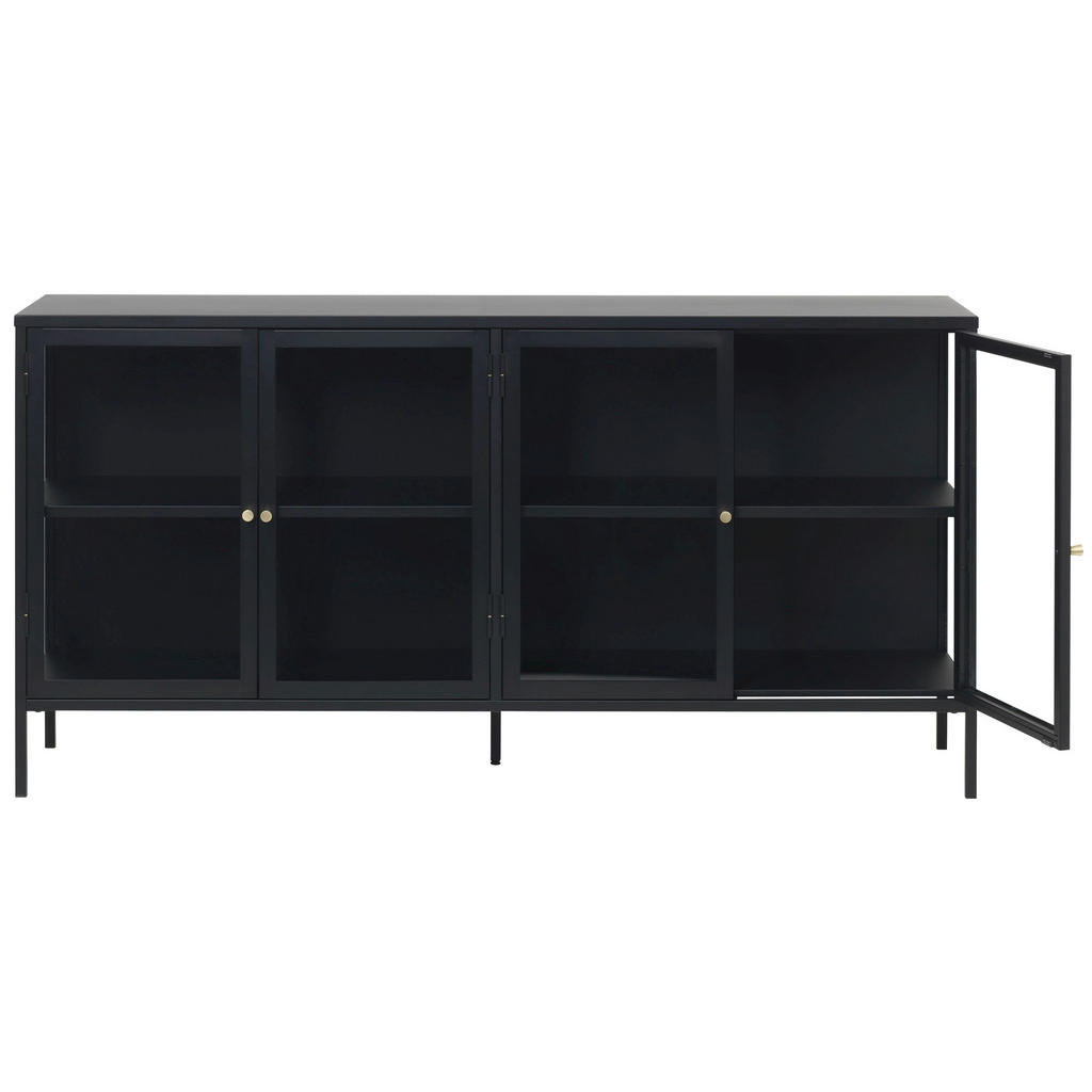 Thumbnail - Xora Sideboard, Schwarz, Metall, 2 Fächer, 170x85x40 cm, erweiterbar, Beimöbel erhältlich, stehend, Wohnzimmer, Kommoden...