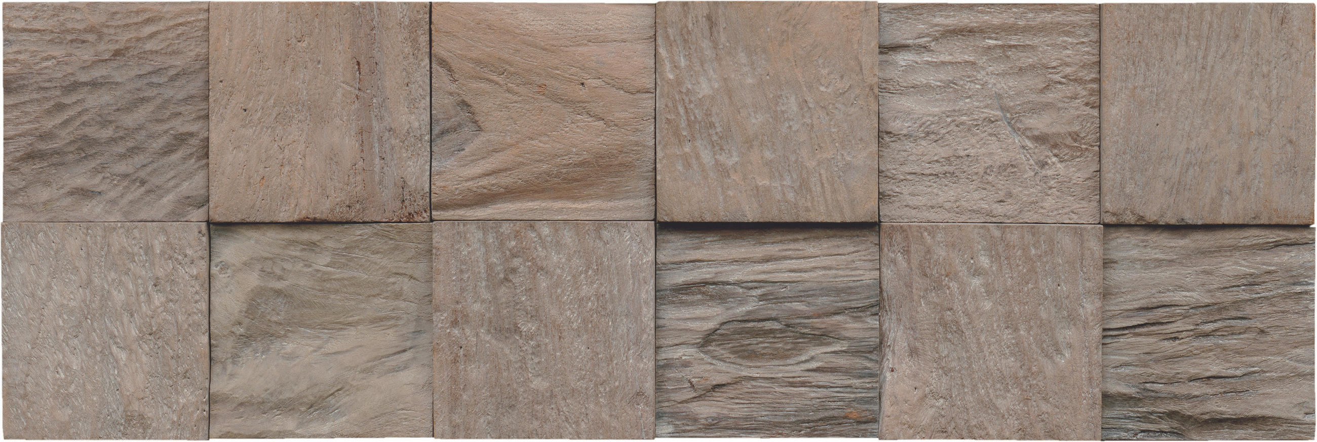 WANDVERKLEIDUNG - Grau, Basics, Holz (55.2/18.4/2cm)