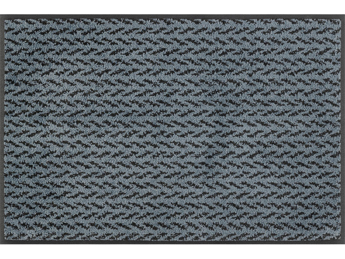 FUßMATTE  50/75 cm  Anthrazit, Blaugrau  - Anthrazit/Blaugrau, Design, Kunststoff/Textil (50/75cm) - wash+dry
