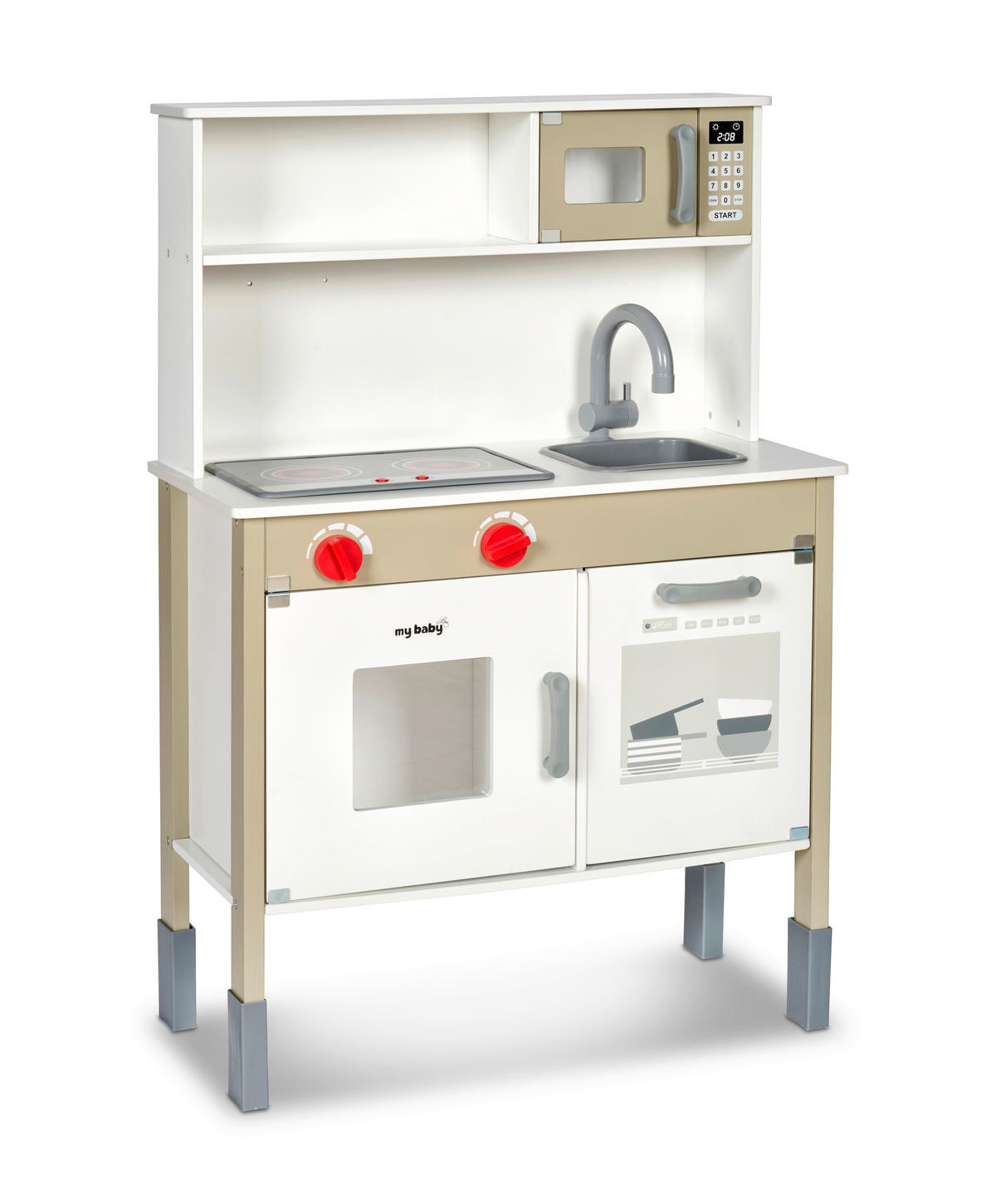 KINDERKÜCHE - Schwarz/Weiß, Basics, Holz/Holzwerkstoff (60/90/30cm) - My Baby Lou