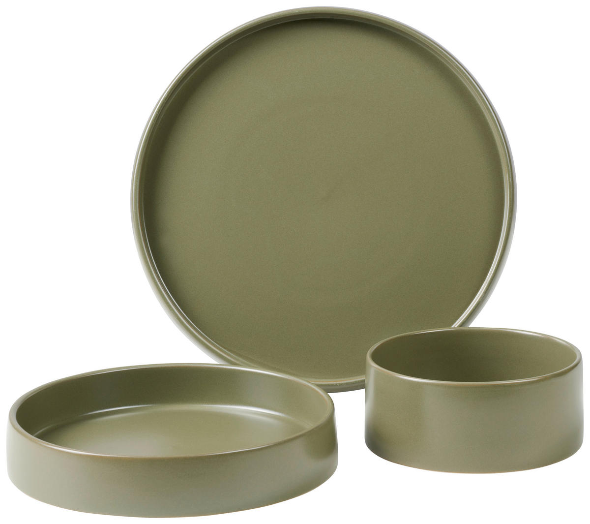 KOMBISERVICE Grün Kyoto 12-teilig 4 Personen  - Grün, Trend, Keramik - Novel