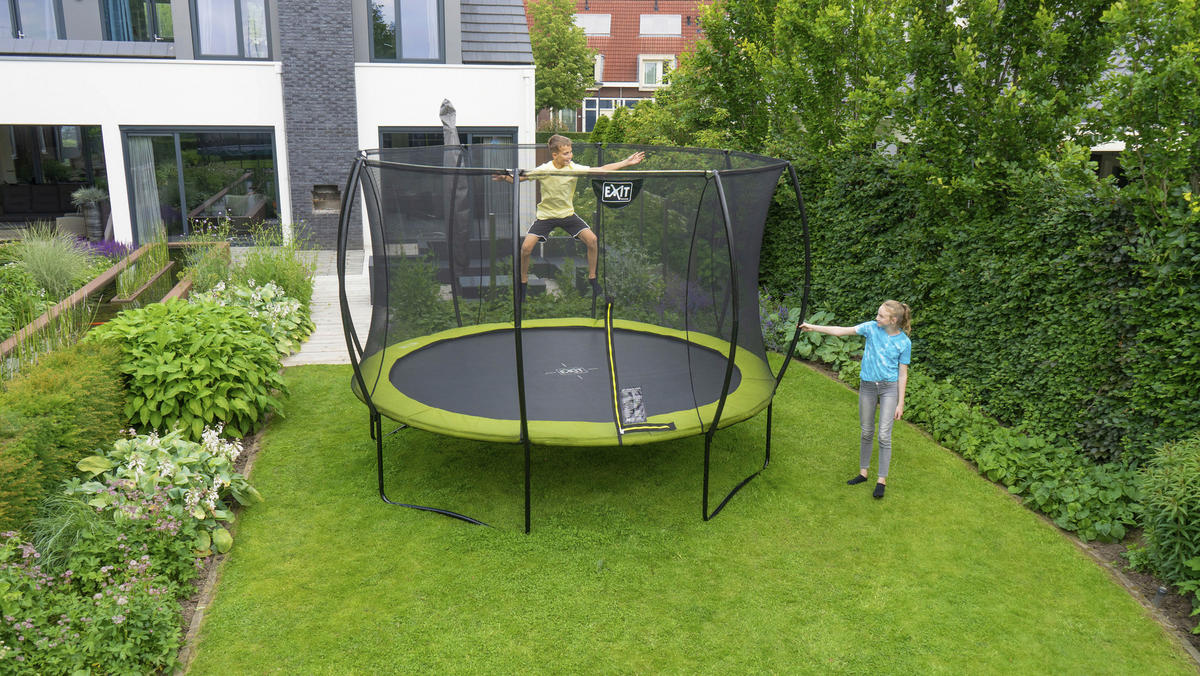 TRAMPOLIN SILHOUETTE  - Grün, KONVENTIONELL (366cm) - EXIT Toys