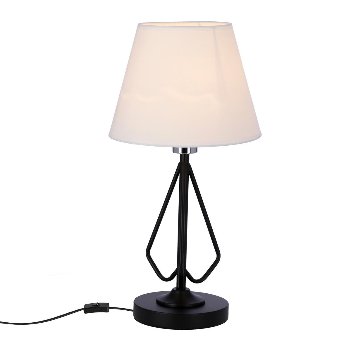 BORDSLAMPA Morley 16/25/26 cm   - vit/svart, Basics, metall/plast (16/25/26cm)