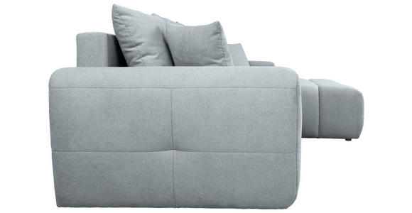 ECKSOFA  in Velours Grau  - Schwarz/Grau, KONVENTIONELL, Kunststoff/Textil (298/168cm) - Carryhome