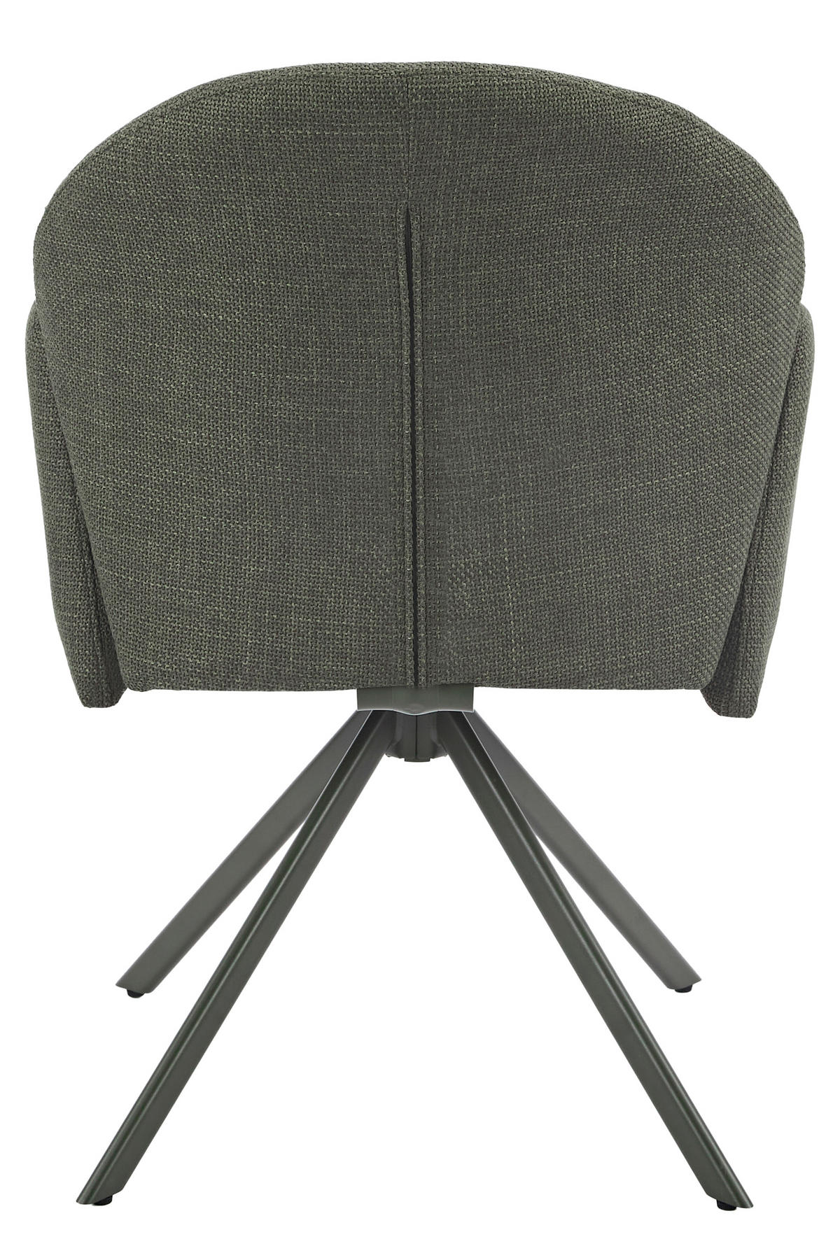 ARMLEHNSTUHL 2 Stück Sitzfläche 360° drehbar, inklusive Armlehnen, gepolsterte Armlehnen Webstoff  Grün  - Grün, MODERN, Textil/Metall (59/84/61cm) - Livetastic