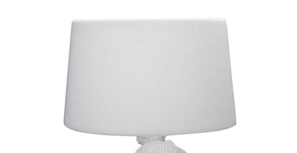 TISCHLEUCHTE 33/30/53 cm - Weiß, LIFESTYLE, Kunststoff/Textil (33/30/53cm) - Novel