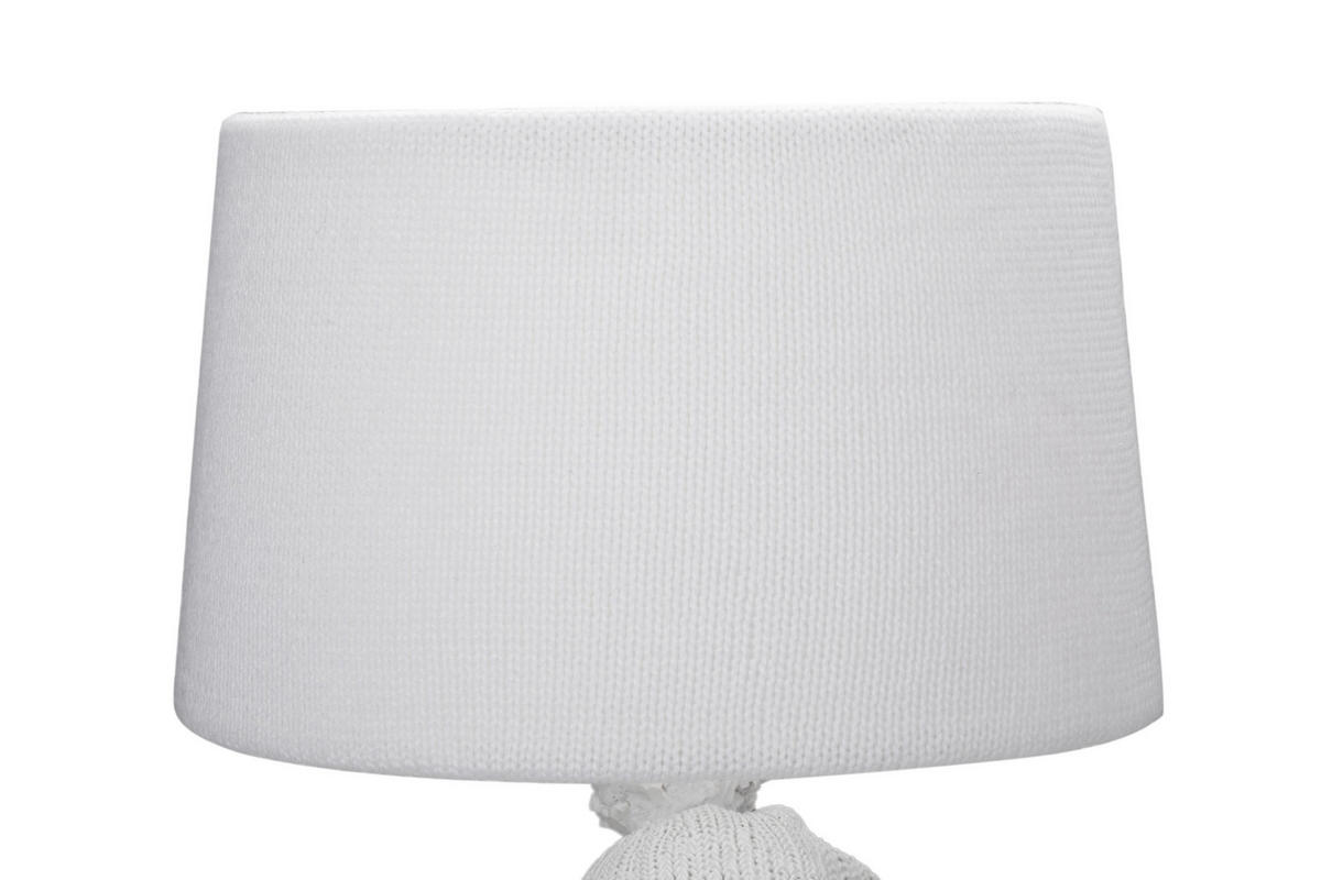 TISCHLEUCHTE - Weiss, Lifestyle, Kunststoff/Textil (33/30/53cm) - Novel