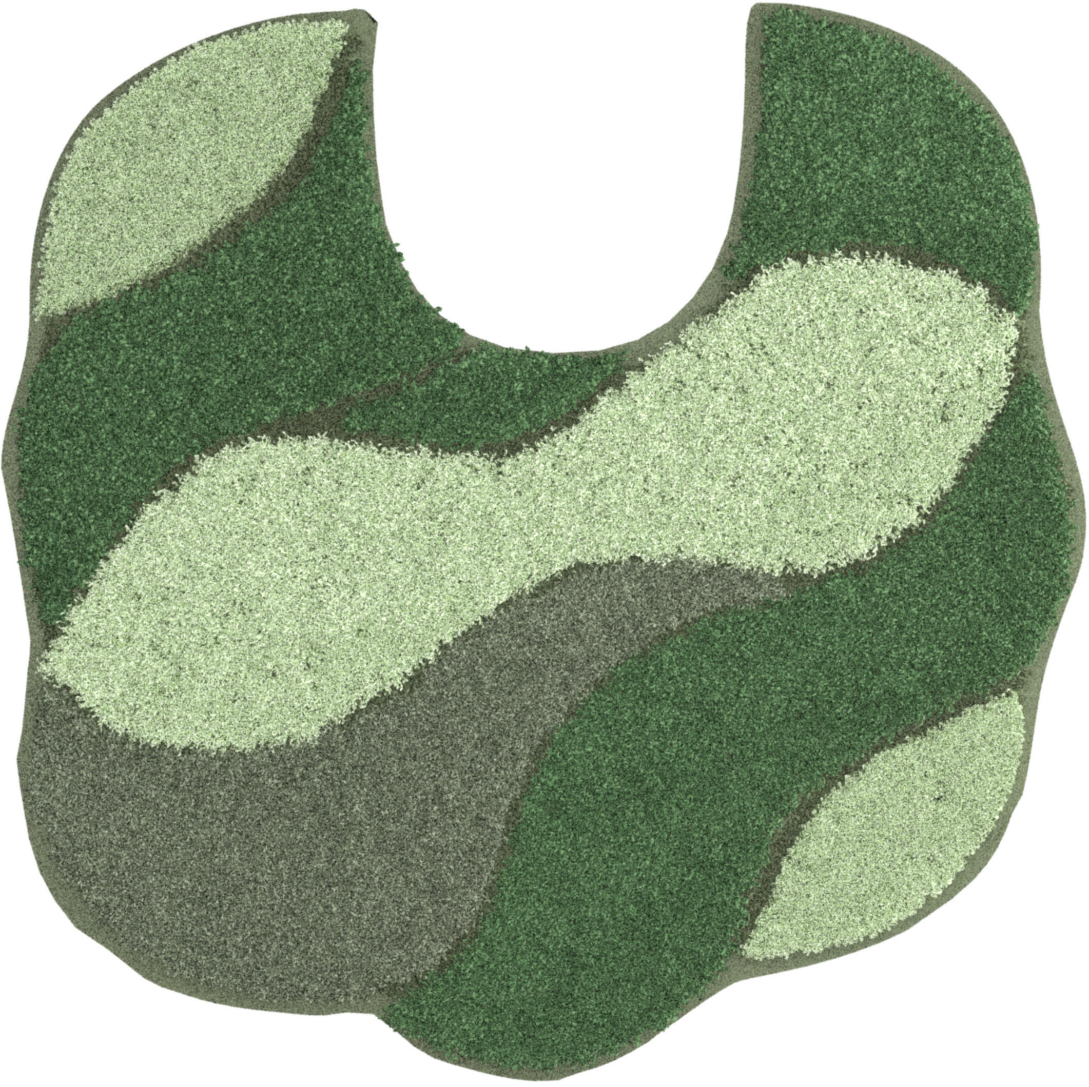 WC PREDLOŽKA, 50/55 cm - zelená, Basics, textil/plast (50/55cm) - Grund