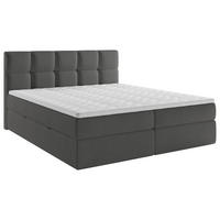 BOXBETT 200/200 cm  in Dunkelgrau  - Dunkelgrau/Schwarz, MODERN, Holz/Holzwerkstoff (200/200cm) - MID.YOU