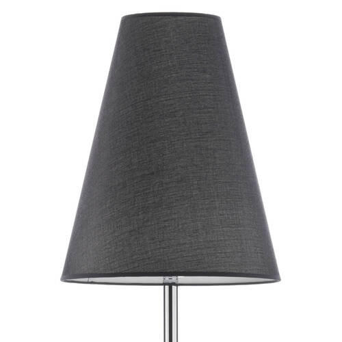 STOJACÍ LAMPA, 35/180 cm  - černá/barvy chromu, Konvenční, kov/textil (35/180cm)