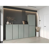 SCHUHSCHRANK  in 70/210/34 cm  - Grün, Design, Holzwerkstoff/Kunststoff (70/210/34cm) - Xora