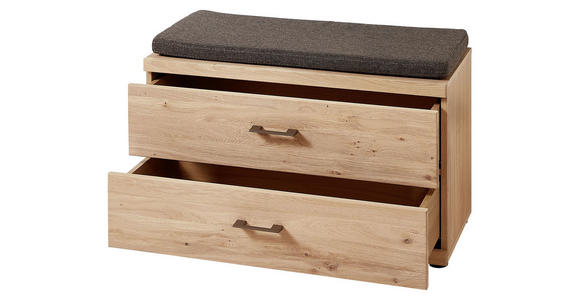 GARDEROBE Eichefarben - Eichefarben, Basics, Glas/Holz (256/202/39cm) - Linea Natura