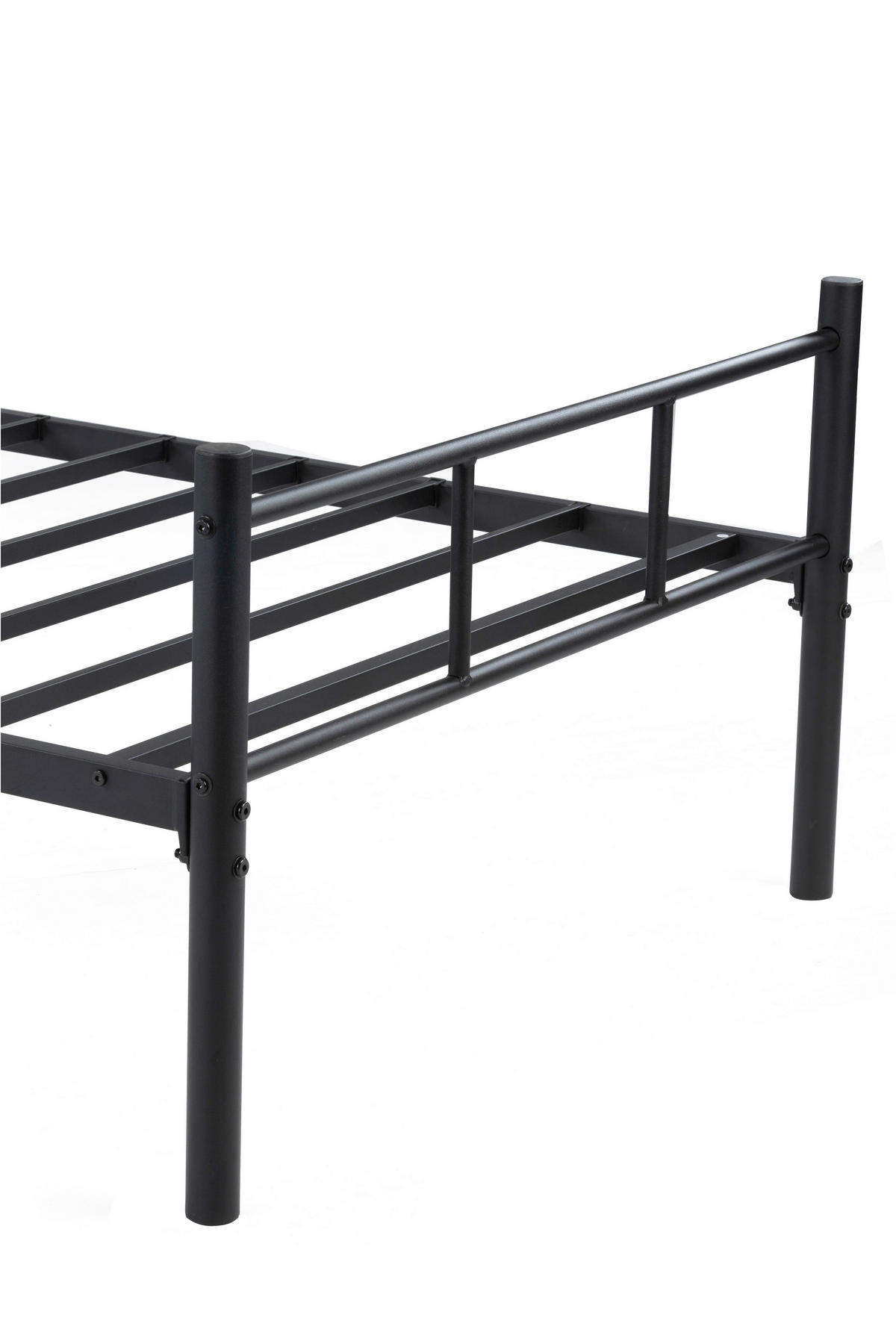 METALLBETT 90/200 cm  in Schwarz  - Schwarz, Basics, Metall (90/200cm) - Boxxx
