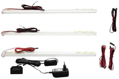 EINLEGEBODENBELEUCHTUNG LED-Leuchtmittel  - Weiß, Design, Kunststoff (45/2/2cm) - Carryhome