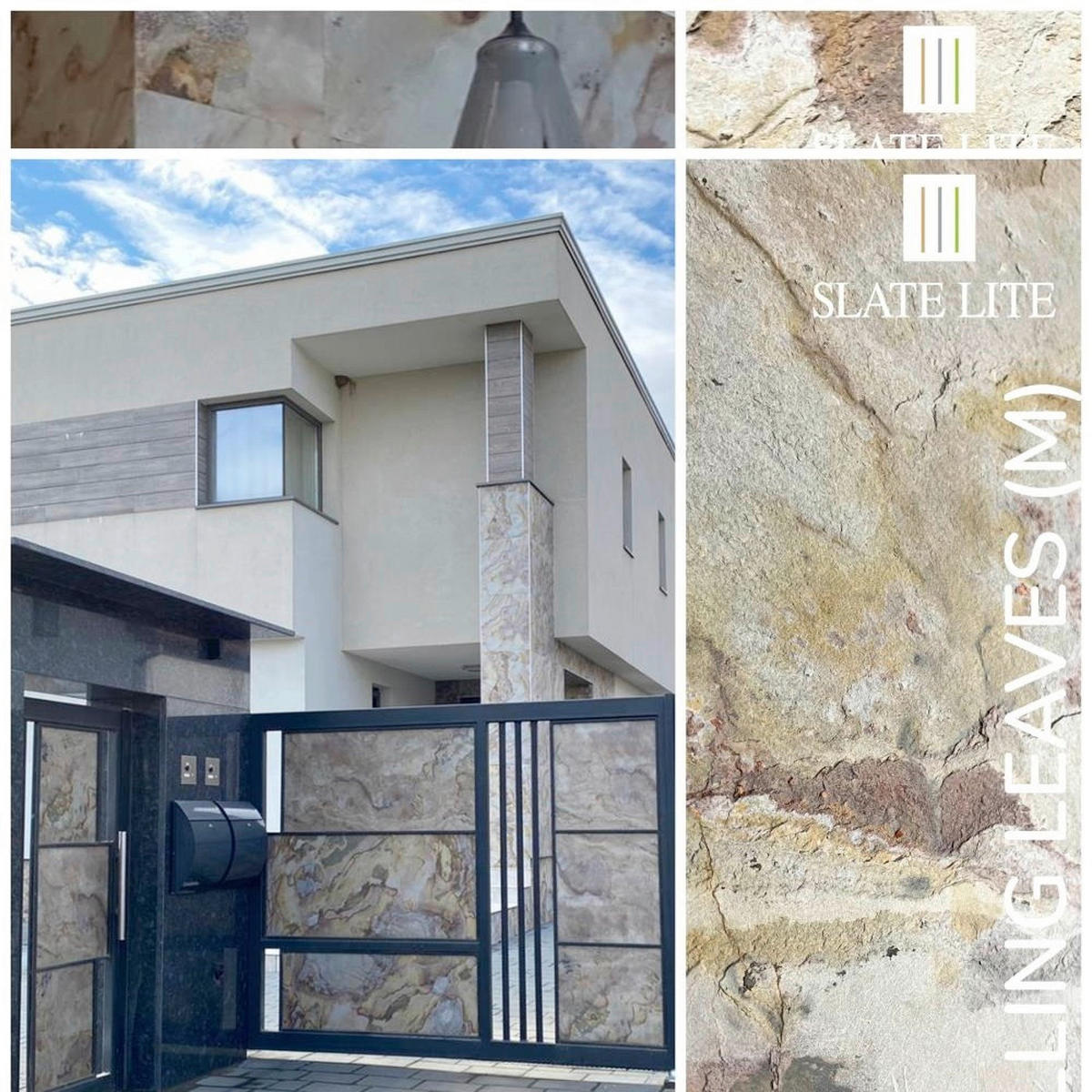 WANDPANEEL Grau, Rot, Schlammfarben, Sandfarben, Beige  - Sandfarben/Schlammfarben, Basics, Kunststoff/Stein (240/120cm)