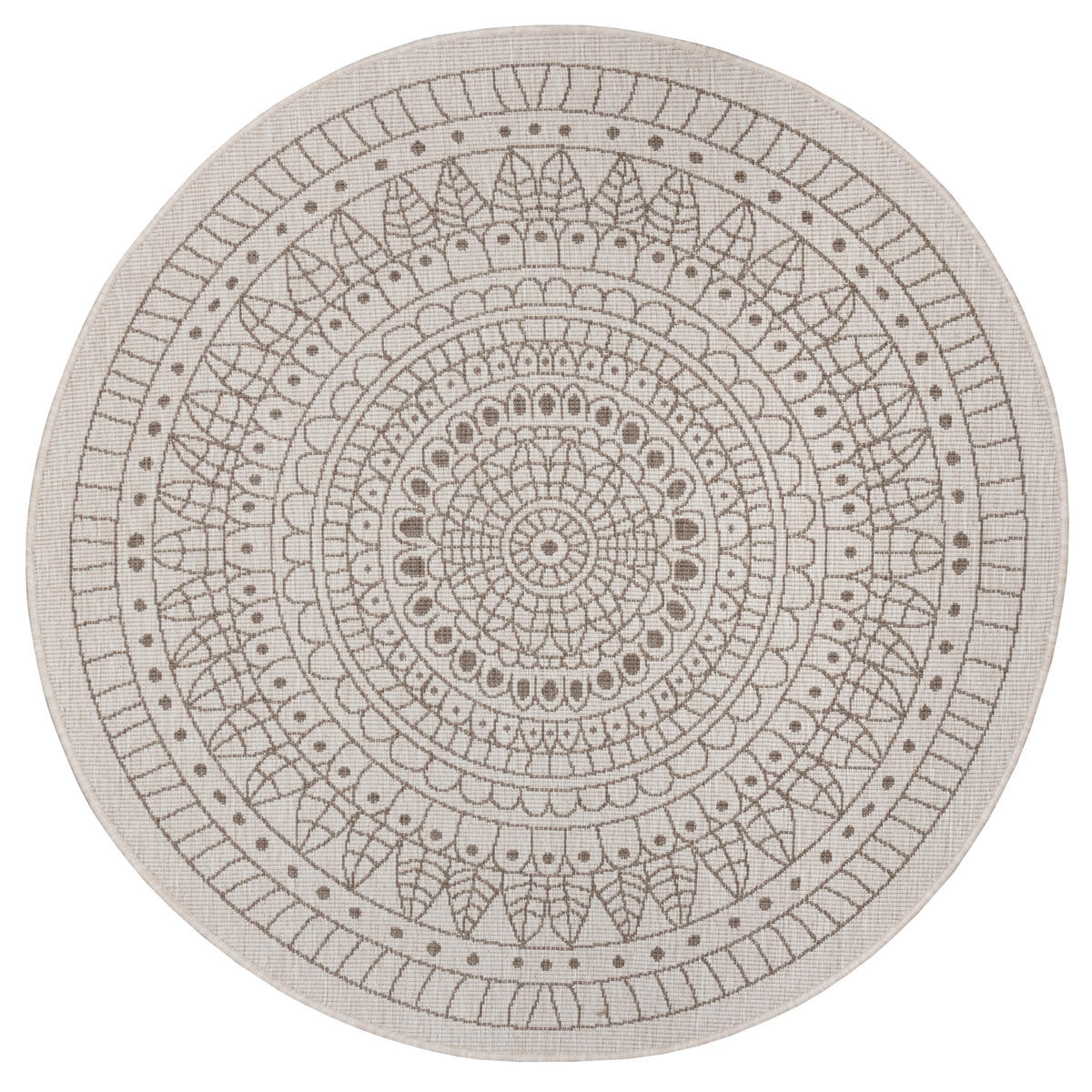 OUTDOORTEPPICH 240 cm Twin Creme, Cappuccino  - Creme/Cappuccino, Design, Kunststoff (240cm)