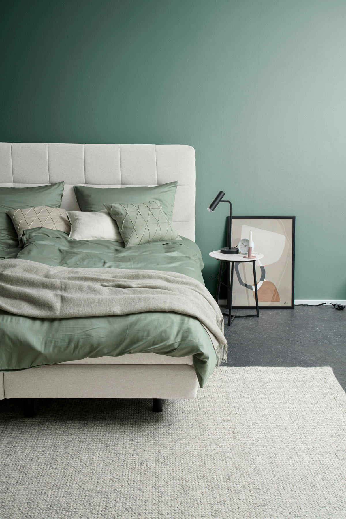 WENDEBETTWÄSCHE 2-teilig SW-Pure Satin 135/200 cm  - Salbeigrün/Grün, KONVENTIONELL, Textil (135/200cm) - Schöner Wohnen