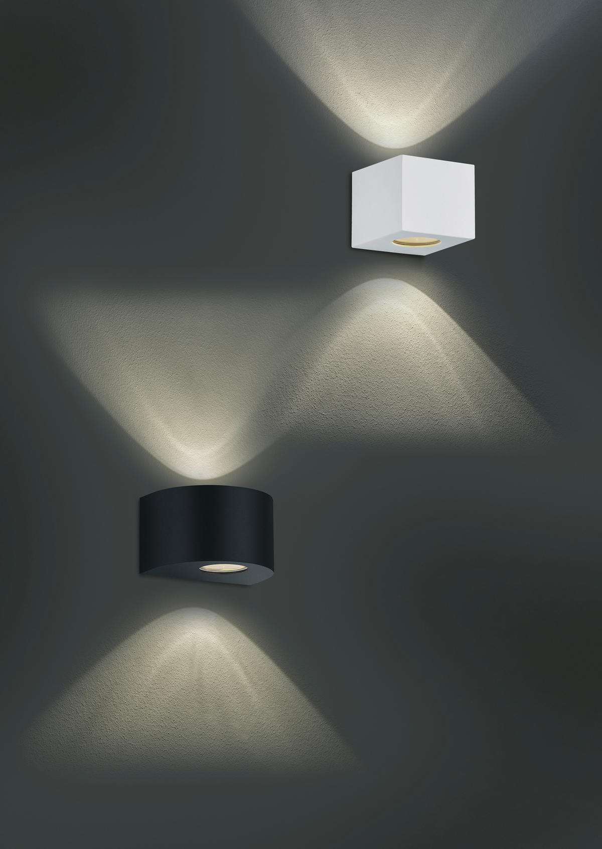 AUSSENWANDLEUCHTE - Weiss, Design, Kunststoff (9/10/10,5cm)