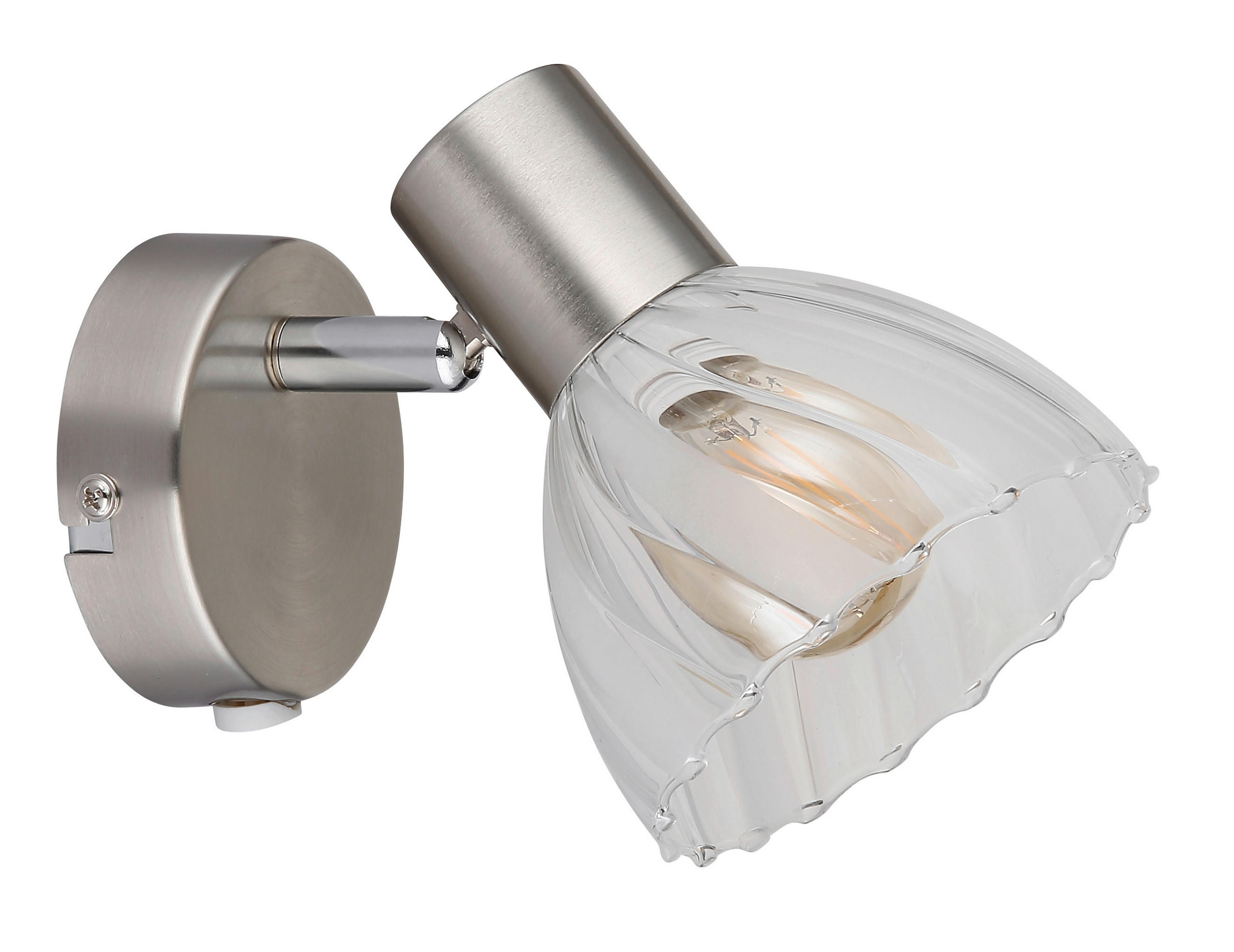 REFLEKTOR  ZACHERY      10/12,5 cm       - barve niklja, Konvencionalno, kovina/steklo (10/12,5cm) - Globo